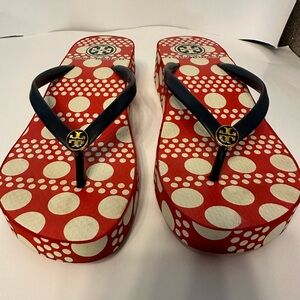 Tory Burch flip flops size 8
